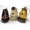 Small Leather Tote Bag with Fringe