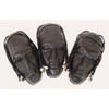 Black Mask Design Leather Purse